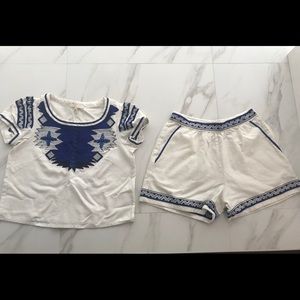 Maje Embroidered Short Set